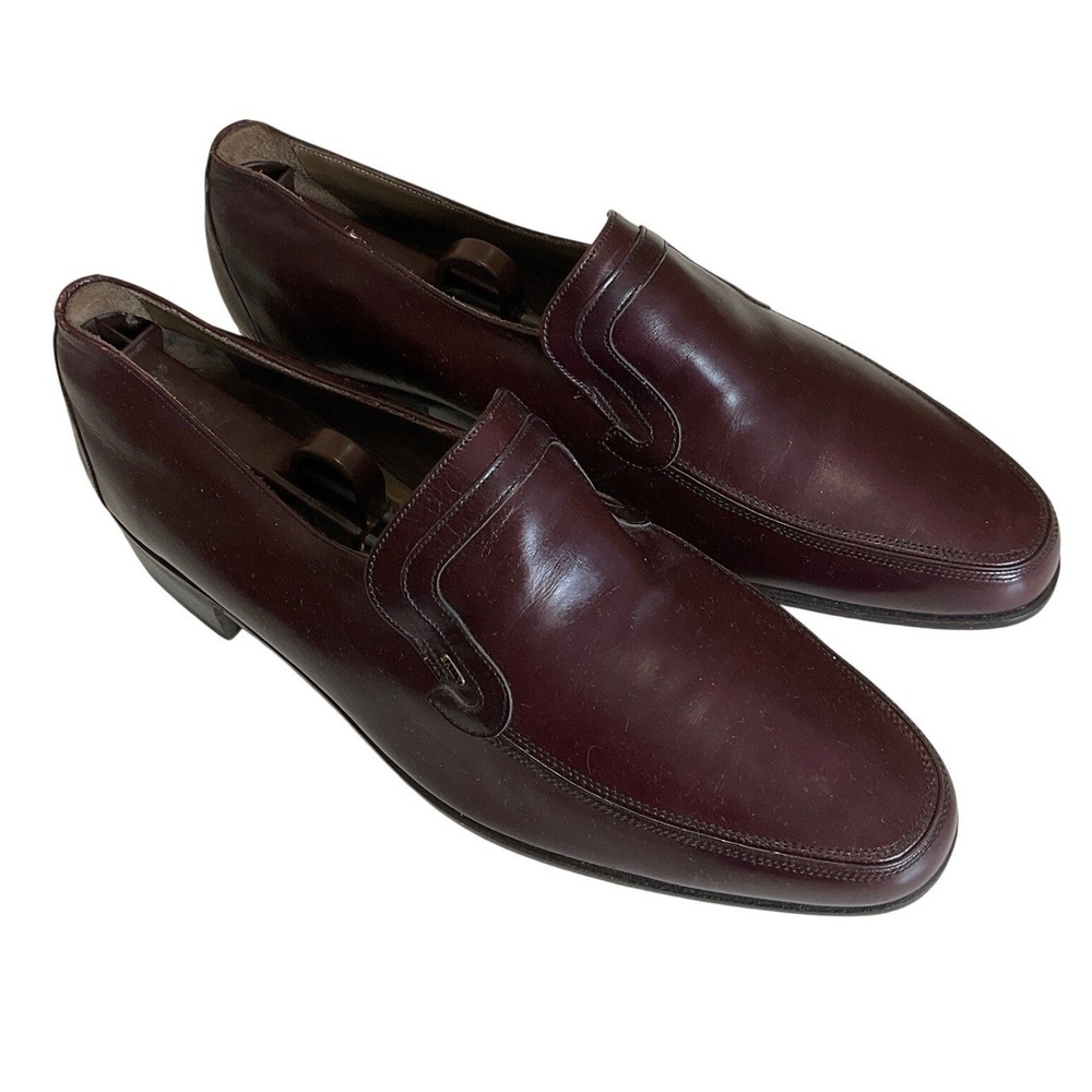 Vtg Bally Suisse Switzerland Leather Slip On Loafers Caril 01 Luxury Preppy 8E